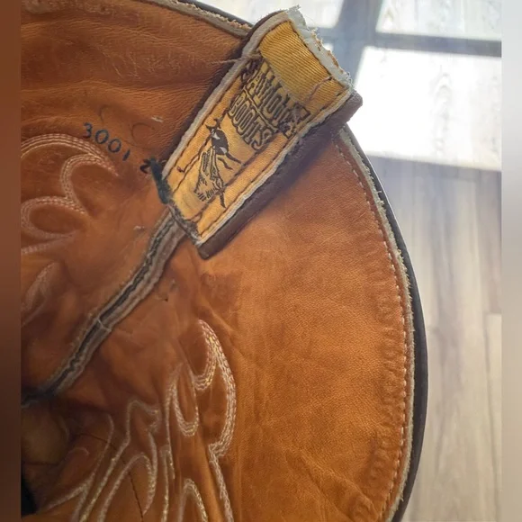 Savoia Boot  Brown Python Leather Western Boot Men 9 - Picture 6 of 7